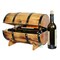 Vintiquewise Wooden Barrel Treasure Chest QI003066 - alternate 2